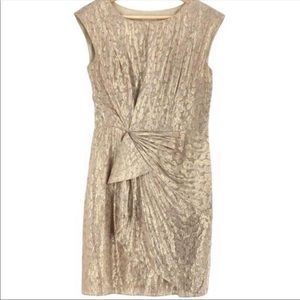 shoshanna gold dresses.